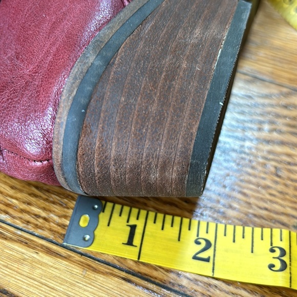 Lucky Brand maroon Fausst style leather booties. Size 6. Great condition. - Picture 11 of 11